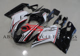Black, White & Red Tricolor Fairing Kit for a 2007, 2008, 2009, 2010, 2011 & 2012 Ducati 1098 motorcycle