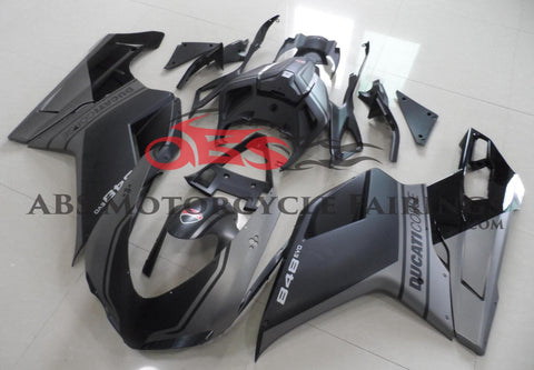 Ducati 1198 (2007-2012) Matte Black & Matte Gray Fairings