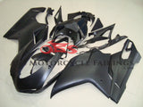 Matte Black Fairing Kit for a 2007, 2008, 2009, 2010, 2011 & 2012 Ducati 1198 motorcycle