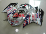 Ducati 1098 (2007-2012) White, Blue & Red Australian Flag Fairings