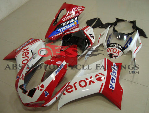 Ducati 848 (2007-2014) Red & White Xerox #41 Fairings