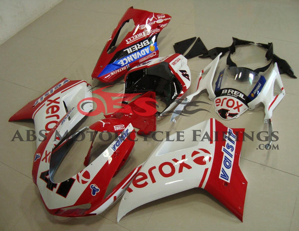 Ducati 1098 (2007-2012) Red & White Xerox #41 Fairings