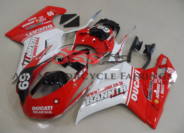 Ducati 1198 (2007-2012) Red, White & Black #69 Fairings