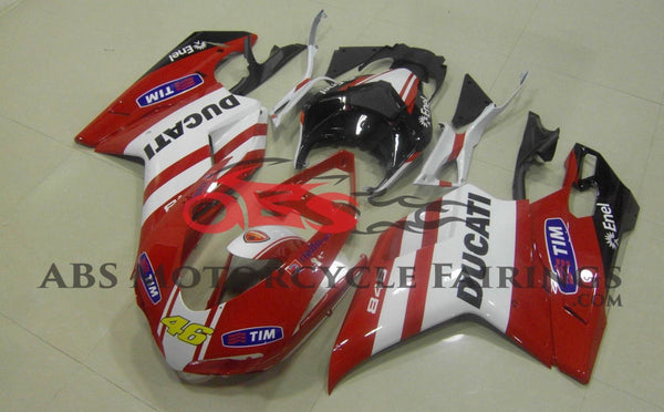 Ducati 1198 (2007-2012) Red, White, Black & Yellow Tim #46 Fairings