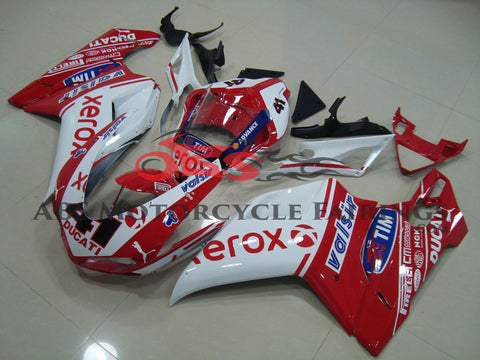 Ducati 1198 (2007-2012) Red & White Xerox #41 Fairings