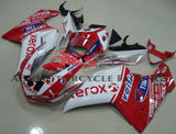 White and Red Xerox #41 Fairing Kit for a 2007, 2008, 2009, 2010, 2011, 2012, 2013 & 2014 Ducati 848 motorcycle