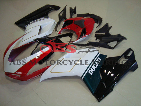 Ducati 1198 (2007-2012) RED, WHITE, GREEN, BLACK & GOLD FAIRINGS