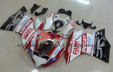 Red and White FIAMM Fairing Kit for a 2011, 2012, 2013 & 2014 Ducati 1199 motorcycle