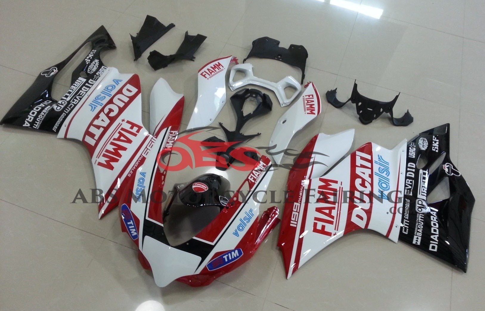 Ducati 899 (2011-2014) Red & White FIAMM Fairings