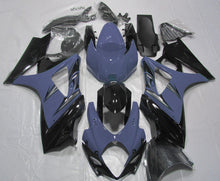 Blue, Black and Silver Fairing Kit for a 2007 & 2008 Suzuki GSX-R1000 motorcycle