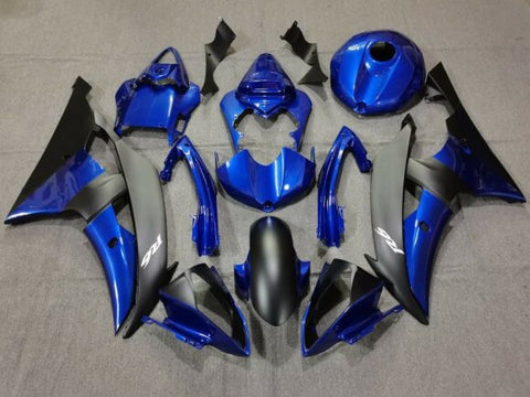 Yamaha YZF-R6 (2008-2016) Blue & Matte Black Fairings