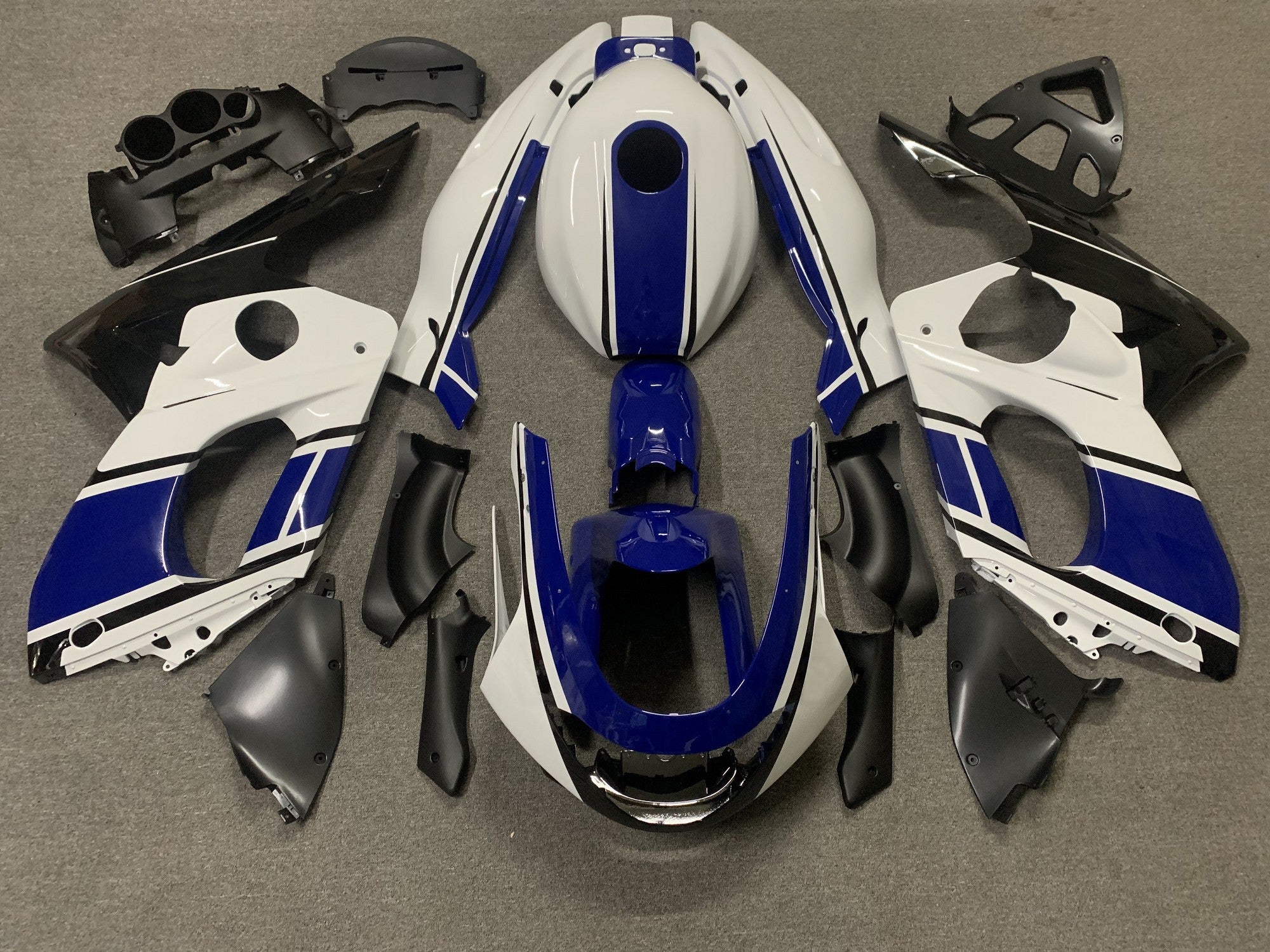 YAMAHA YZF600R (1998-2007) WHITE, DARK BLUE & BLACK FAIRINGS
