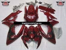 Suzuki GSXR600 (2006-2007) Dark Red & Black Tribal Fairings