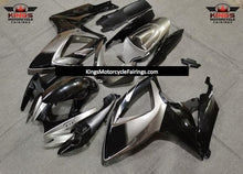 Dark Silver and Black Fairing Kit for a 2006 & 2007 Suzuki GSX-R600 motorcycle