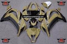 Fairing kit for a Kawasaki Ninja ZX10R (2011-2015) Desert Tan, Black & White