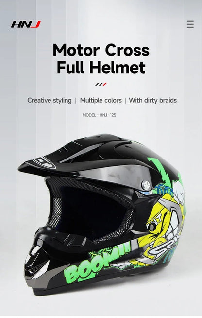 dirty chrome motorcycle helmet Motocross Helmet