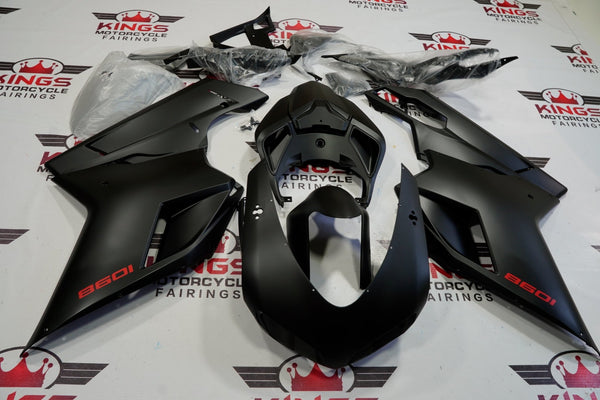 Ducati 1098 (2007-2012) Matte Black & Red Fairings
