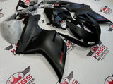 Matte Black and Red Fairing Kit for a 2007, 2008, 2009, 2010, 2011 & 2012 Ducati 1098 motorcycle