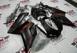Ducati 1198 (2007-2012) Matte Black & Red Corse Fairings at KingsMotorcycleFairings.com
