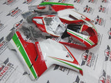 Ducati 1198 (2007-2012) Red, White, Green & Gold Fairings at KingsMotorcycleFairings.com