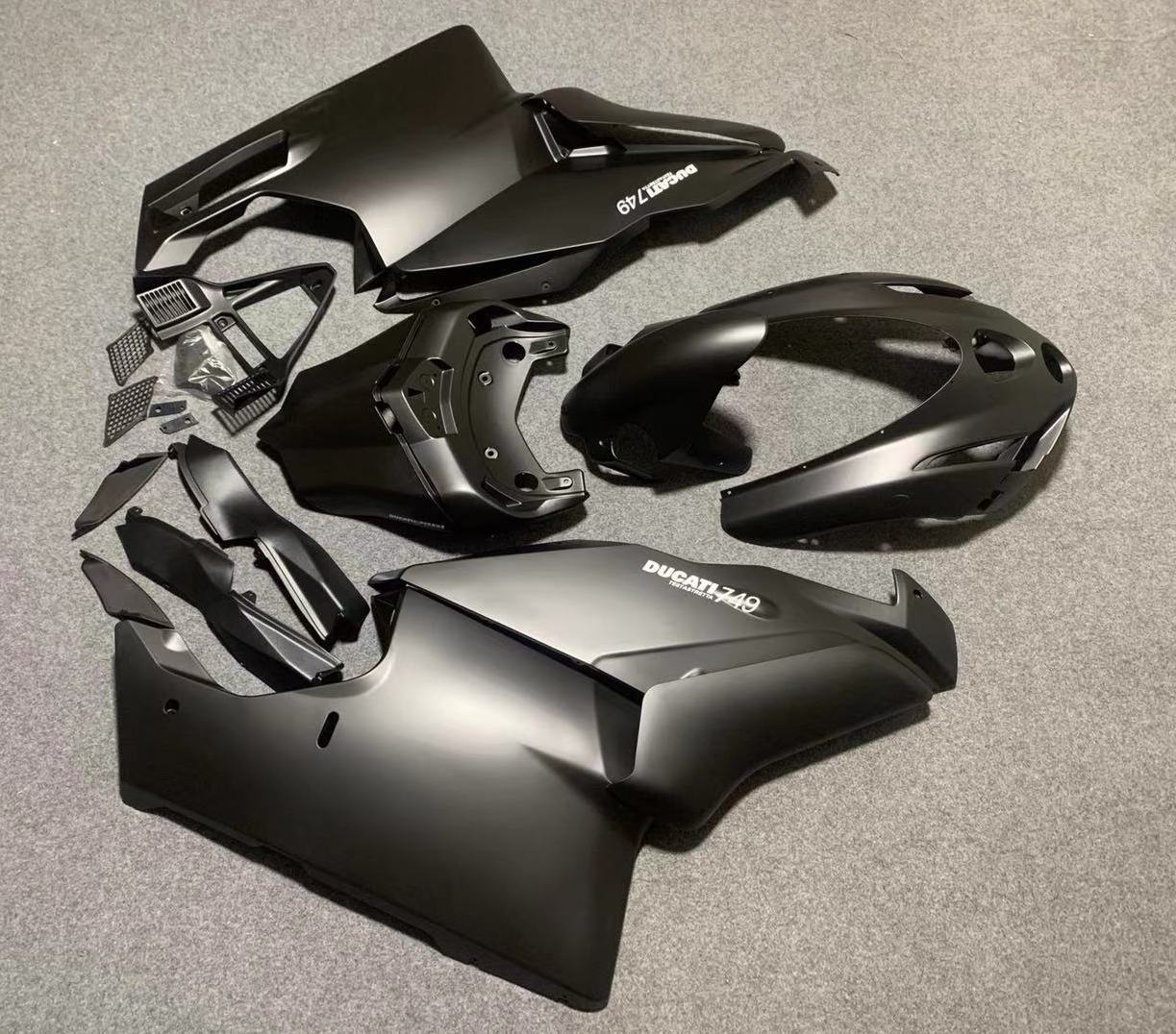 Ducati 749 Fairings (2003-2004) Matte Black from KingsMotorcycleFairings.com