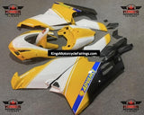 Ducati 749 (2003-2004) Yellow & White Race Fairings at KingsMotorcycleFairings.com