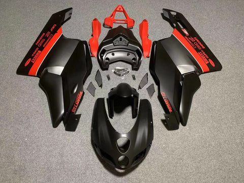 Ducati 999 (2003-2004) Matte Black & Red Fairings