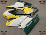 Ducati 749 (2005-2006) Yellow, White & Green Race Fairings at KingsMotorcycleFairings.com