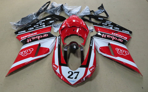 Ducati 848 (2007-2014) Red, White & Black #27 Fairings