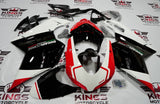 Ducati 848 (2007-2014) Black, White & Red Corse Fairings at KingsMotorcycleFairings.com