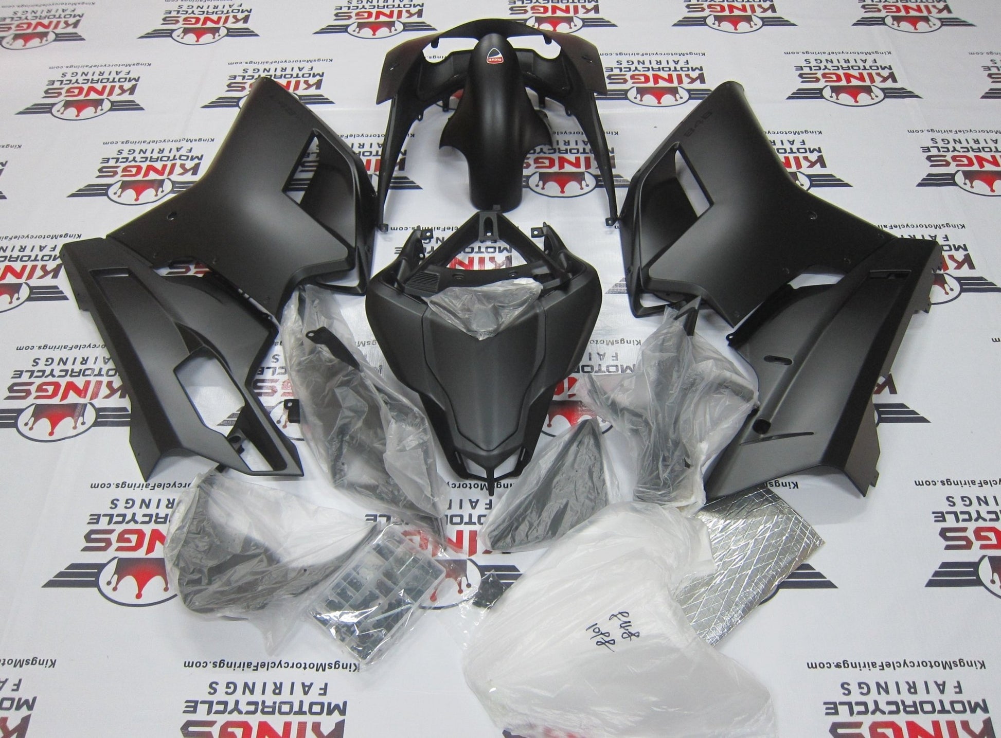 Ducati 848 (2007-2014) Matte Black & Black Fairings at KingsMotorcycleFairings.com