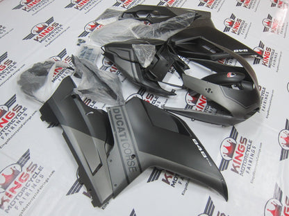 Ducati 848 (2007-2014) Matte Black & Matte Gray Fairings at KingsMotorcycleFairings.com