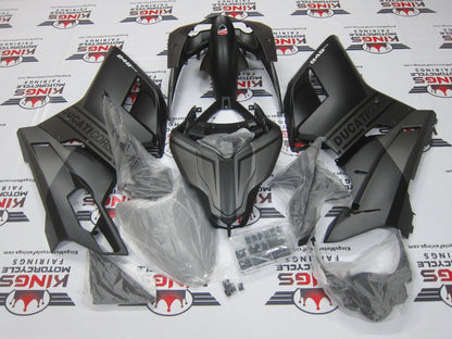 Ducati 848 (2007-2014) Matte Black & Matte Gray Fairings at KingsMotorcycleFairings.com