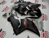 Matte Black and Red Corse Fairing Kit for a 2007, 2008, 2009, 2010, 2011, 2012, 2013 & 2014 Ducati 848 motorcycle