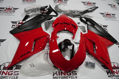 Ducati 848 Fairings (2007-2014) Red, Matte Black at KingsMotorcycleFairings.com