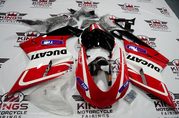 Ducati 848 (2007-2014) Red, White & Black Tim Fairings at KingsMotorcycleFairings.com