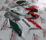 Ducati 848 (2007-2014) White, Red & Green Fairings at KingsMotorcycleFairings.com