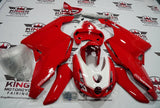 Ducati 999 (2003-2004) All Red & White Fairings at KingsMotorcycleFairings.com