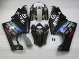 Black and White Breil Race Fairing Kit for a 2005 & 2006 Ducati 999 motorcycle. This fairing kit is specifically designed for the racetrack