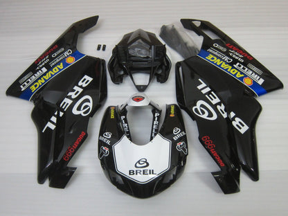 Ducati 999 (2005-2006) Black, White Breil Race Fairings at KingsMotorcycleFairings.com