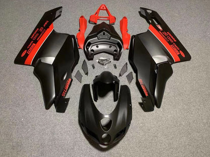 Ducati 999 (2005-2006) Matte Black & Red Fairings