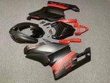 Matte Black and Red Fairing Kit for a 2005 & 2006 Ducati 999 motorcycle
