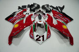 Red, White, Black and Green Fairing Kit for a 2020, 2021 & 2022 Ducati Panigale V2 motorcycle - KingsMotorcycleFairings.com
