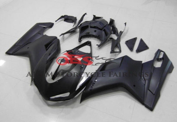 Ducati 1098 Fairings (2007-2012) Matte Black, Black from KingsMotorcycleFairings.com