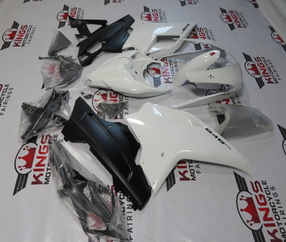 Ducati 1098 Fairings (2007-2012) White, Matte Black from KingsMotorcycleFairings.com