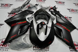 Ducati 1198 (2007-2012) Matte Black, Red Corse Fairings at KingsMotorcycleFairings.com