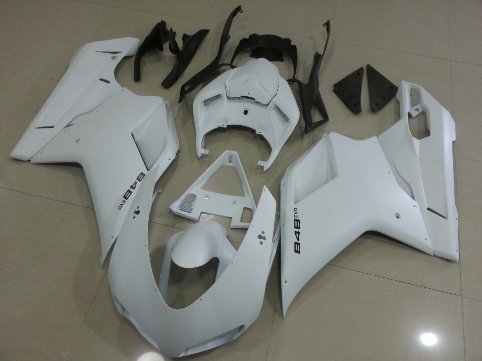 Ducati 1198 Fairings (2007-2012) Matte White at KingsMotorcycleFairings.com