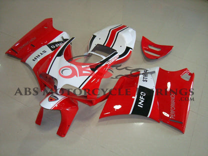 Ducati 748 Fairing Parts (1994-2003) Red, White, Black Info Stra from KingsMotorcycleFairings.com