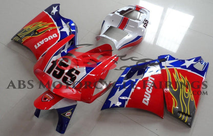 Ducati 748 Fairings (1994-2003) Red, White, Blue Star at KingsMotorcycleFairings.com