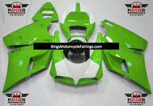 Ducati 748 Fairings (1994-2003) White, Green from KingsMotorcycleFairings.com